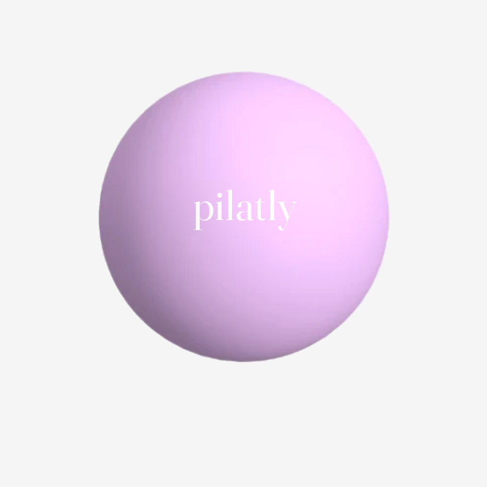 Piłka do pilatesu Pilatly, kolor liliowy