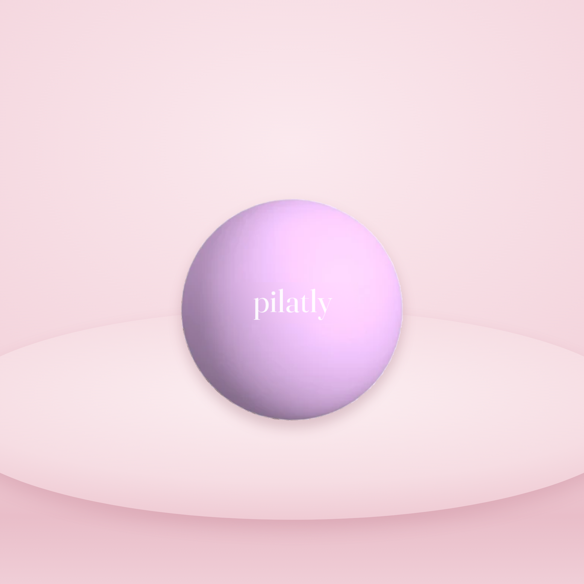 Piłka do pilatesu z zestawu, liliowa